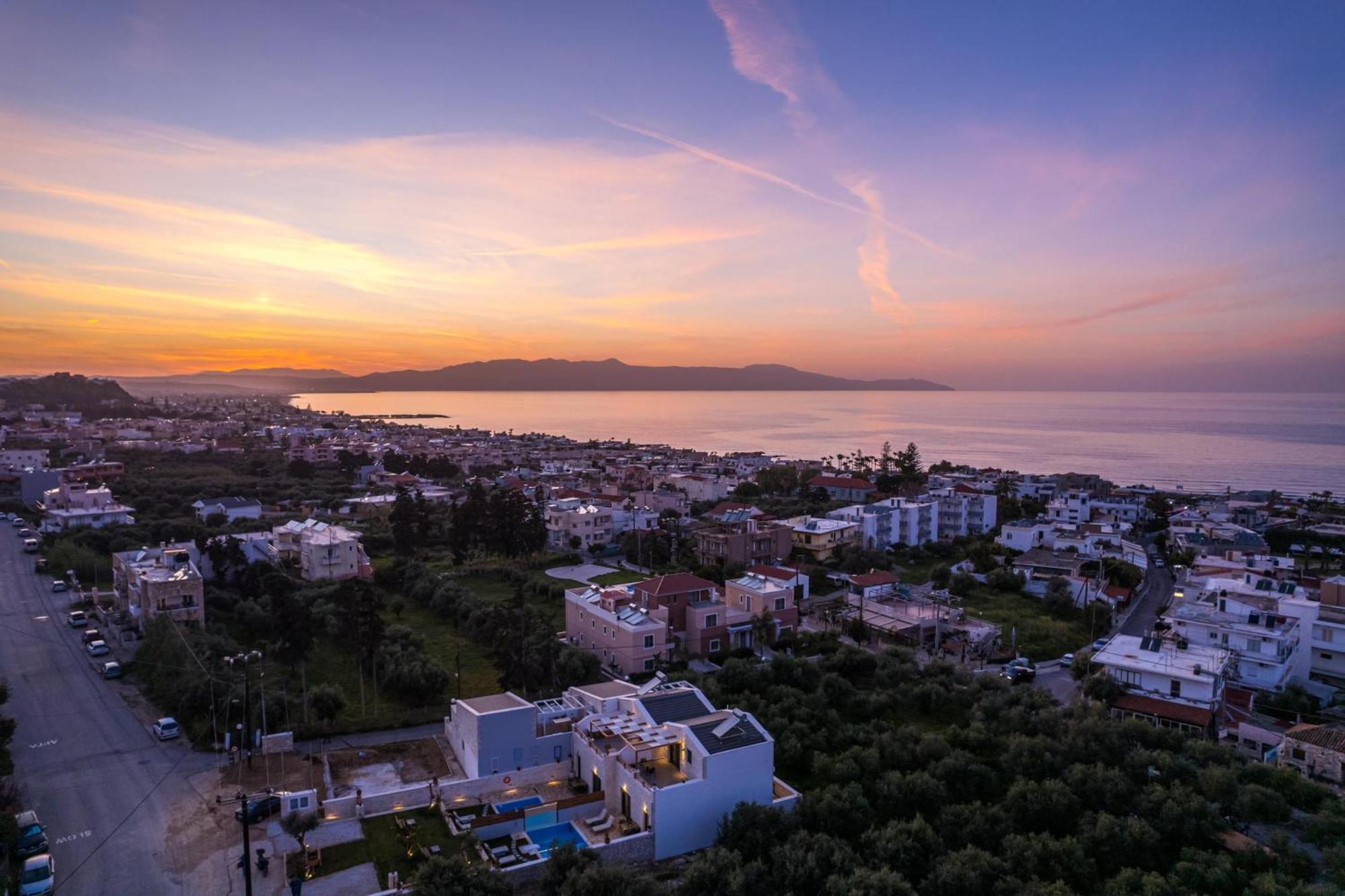 Sun Flower Villas With Sea View Agia Marina  Exterior photo