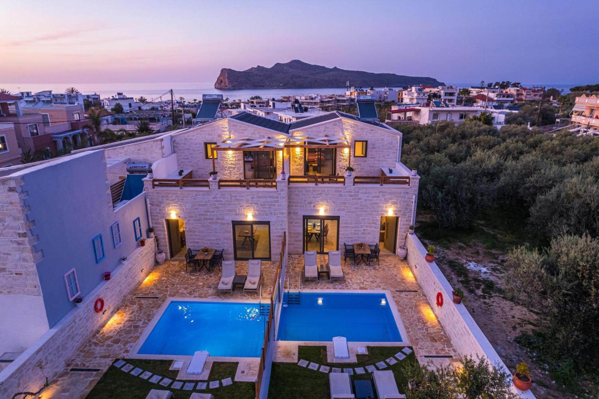 Sun Flower Villas With Sea View Agia Marina  Exterior photo