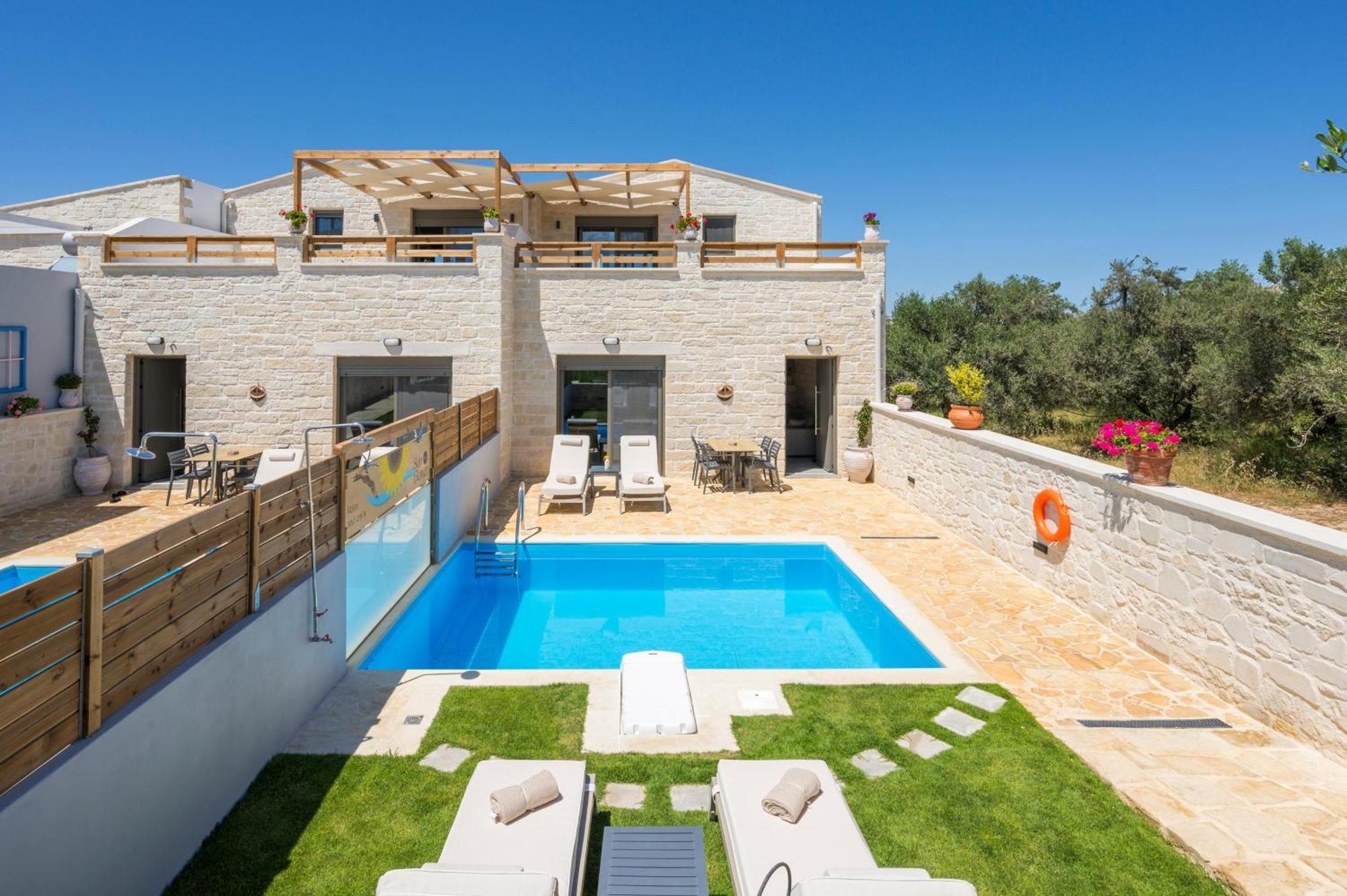 Sun Flower Villas With Sea View Agia Marina  Exterior photo