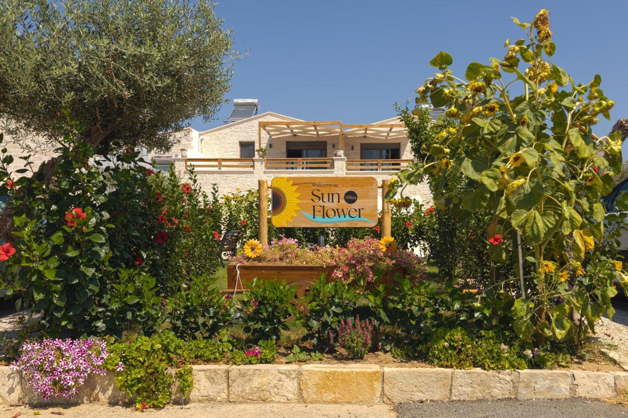 Sun Flower Villas With Sea View Agia Marina  Exterior photo