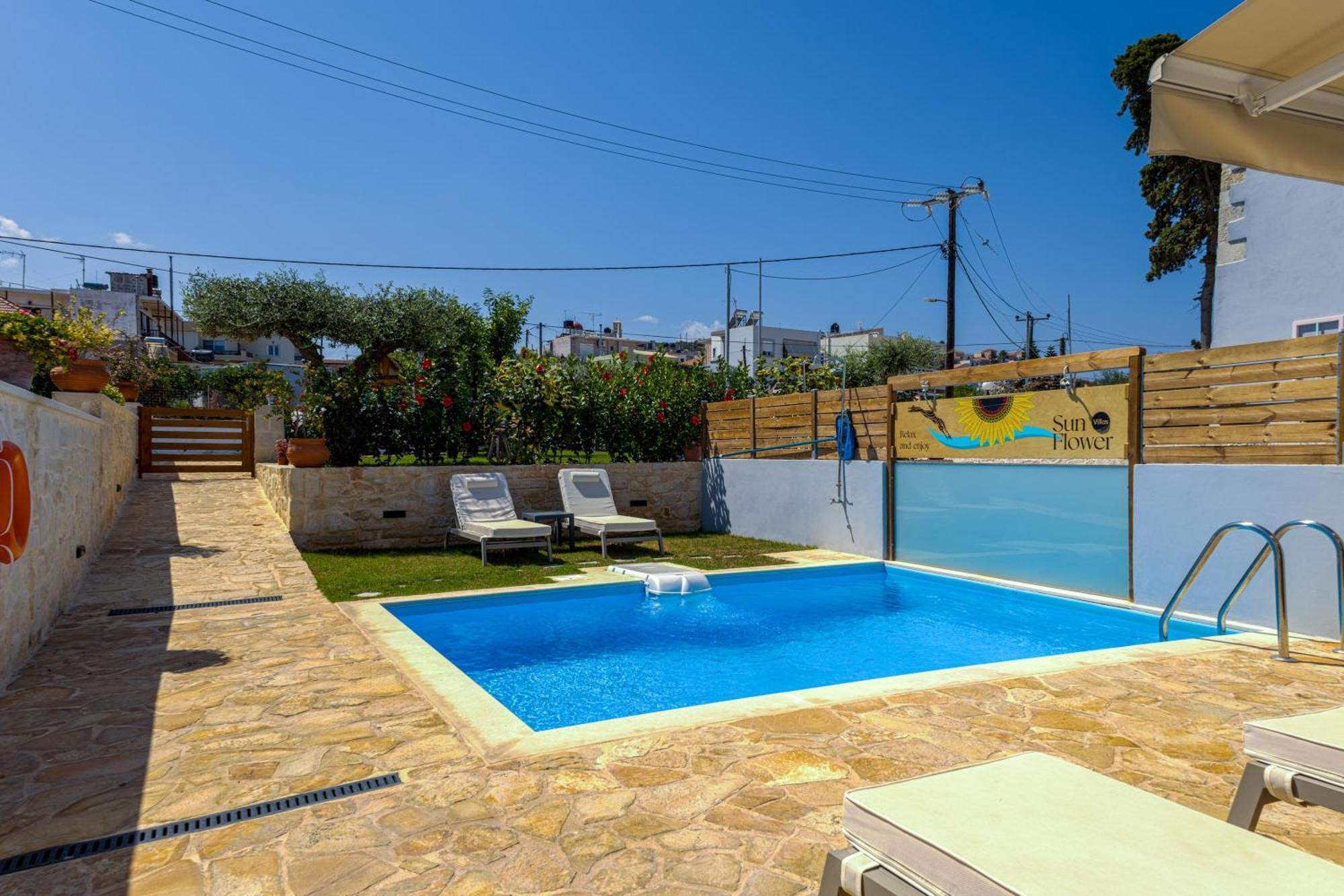 Sun Flower Villas With Sea View Agia Marina  Exterior photo