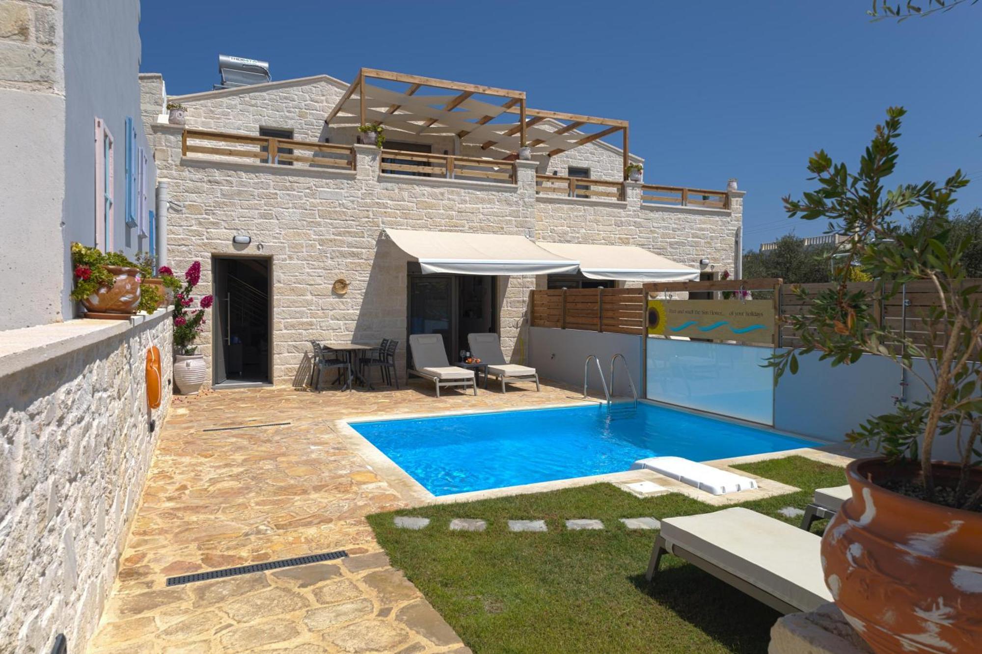 Sun Flower Villas With Sea View Agia Marina  Exterior photo