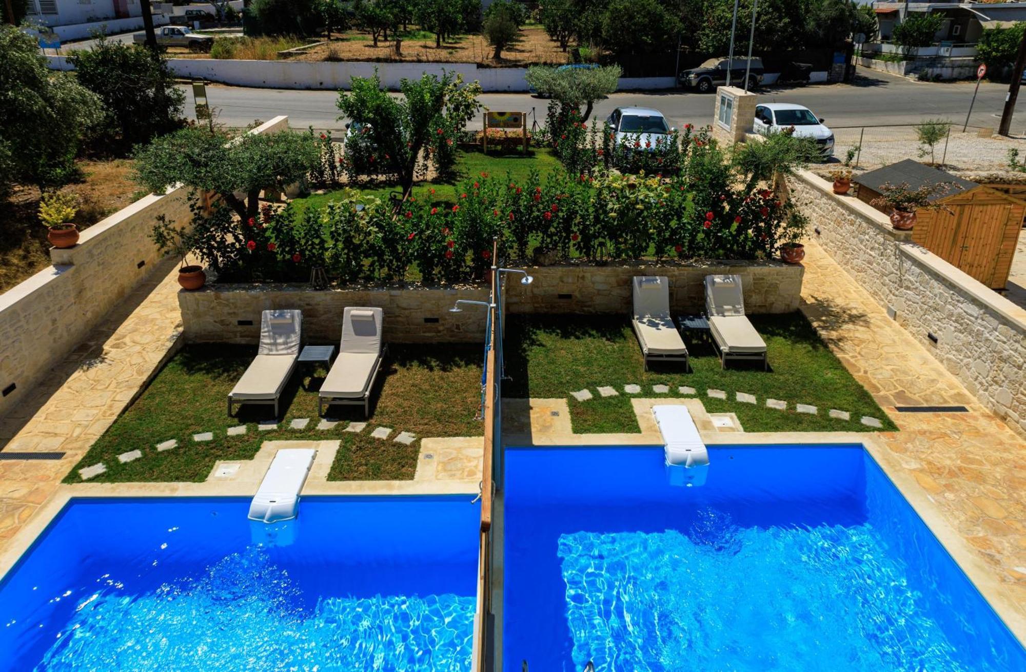 Sun Flower Villas With Sea View Agia Marina  Exterior photo